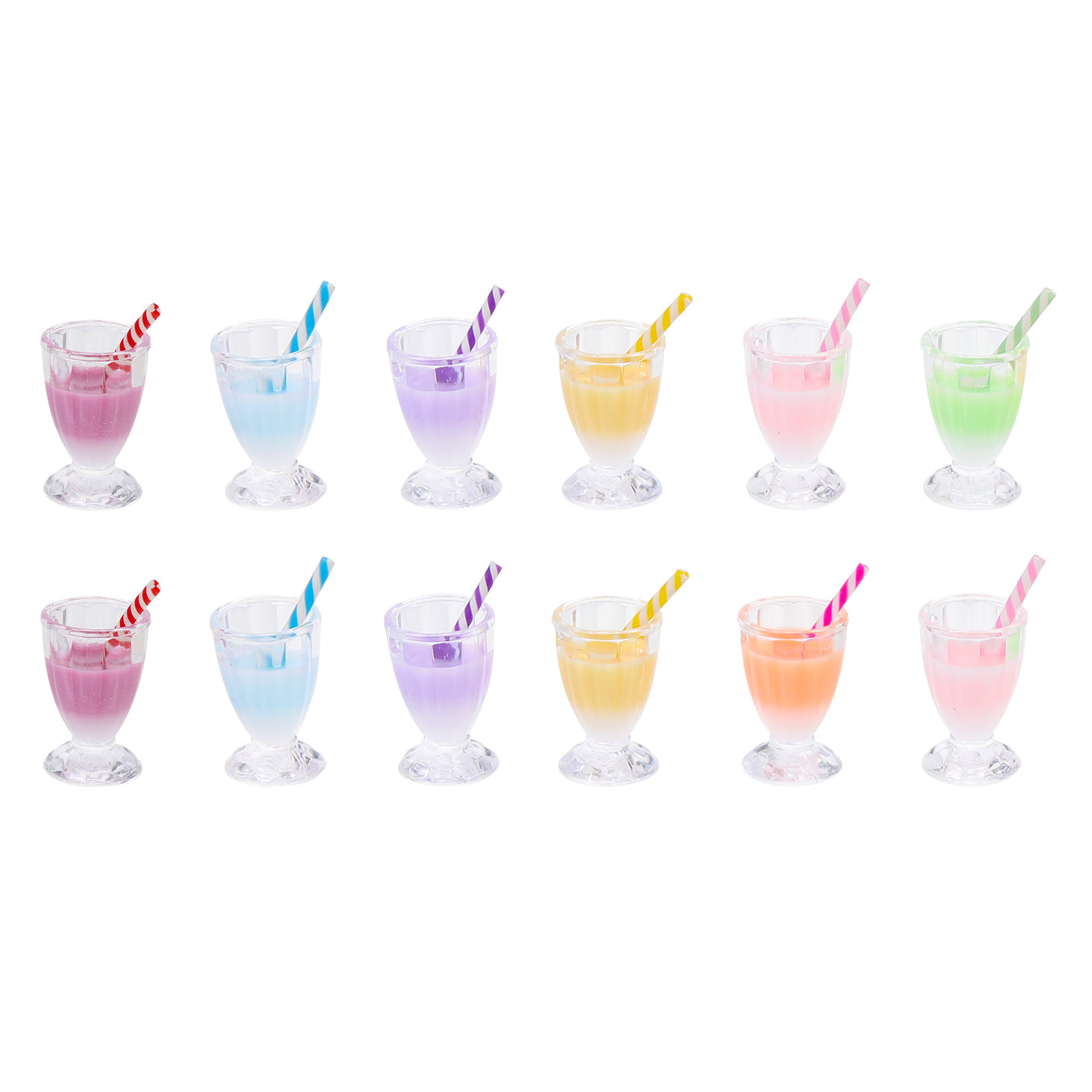 12Pcs Milky Tea Bottle Charms  - огляд і ціна Crafting Resin