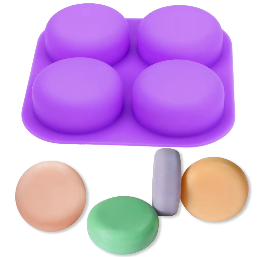 1-2 PCS 4 Cavity Reusable Roun - огляд і ціна Coaster Mold Round