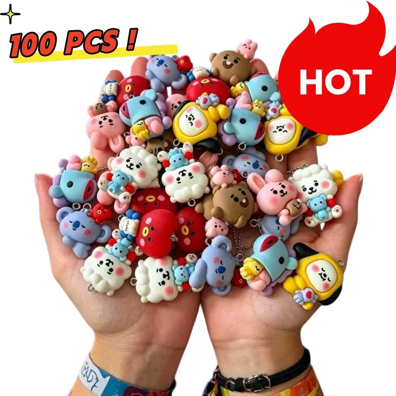 7pcs BT21 Resin Cartoon Charm  - огляд і ціна Crafting Resin