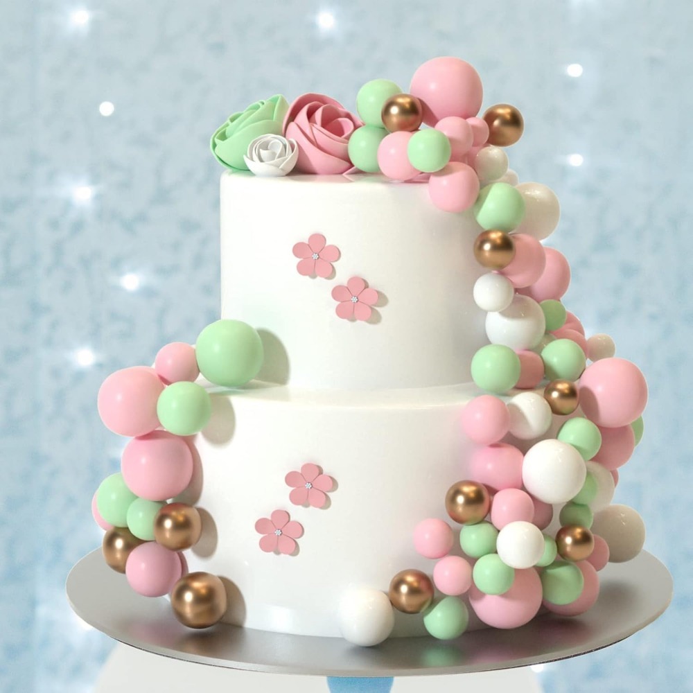 20Pcs Happy Birthday Ball Cake - огляд і ціна Gold Foil Flakes