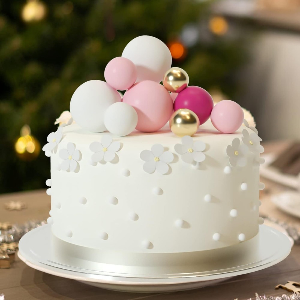 20Pcs Happy Birthday Ball Cake - огляд і ціна Gold Foil Flakes