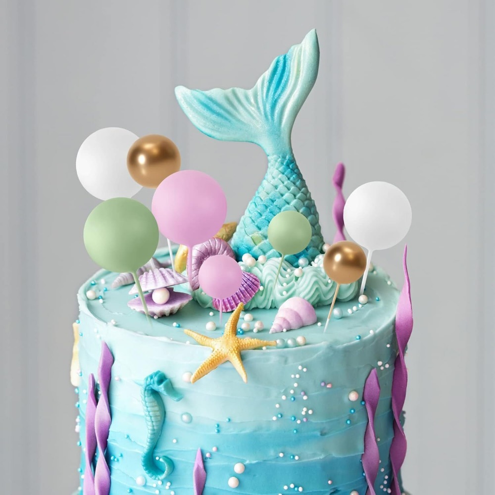 20Pcs Happy Birthday Ball Cake - огляд і ціна Gold Foil Flakes