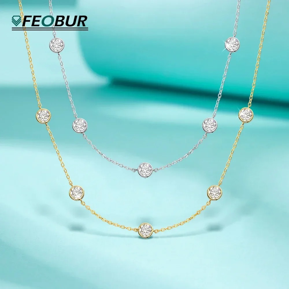 GRA Certified 5mm Moissanite N - огляд і ціна Bezels Set Pendant